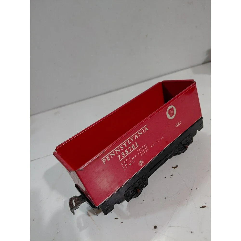 Marx Electric Train 738701 O Gauge Model Railroad Tin Plate Pennsylvania Hopper